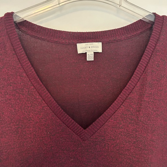 Lucky Brand wine colored sweater - Picture 3 of 8